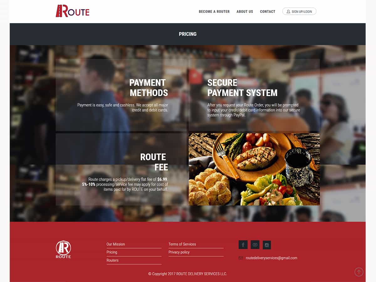 Route Deliveries - Web Application Project