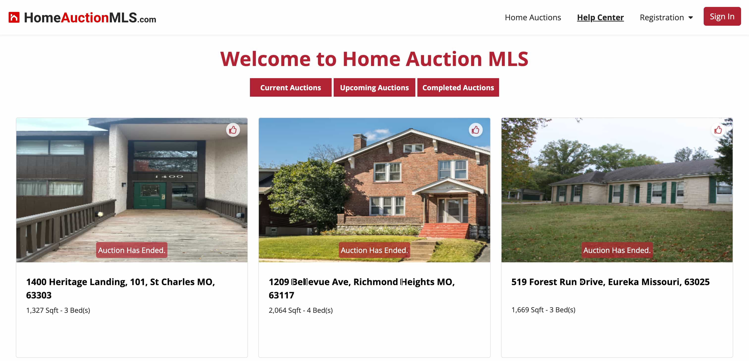 Home Auction MLS - Web Application Project