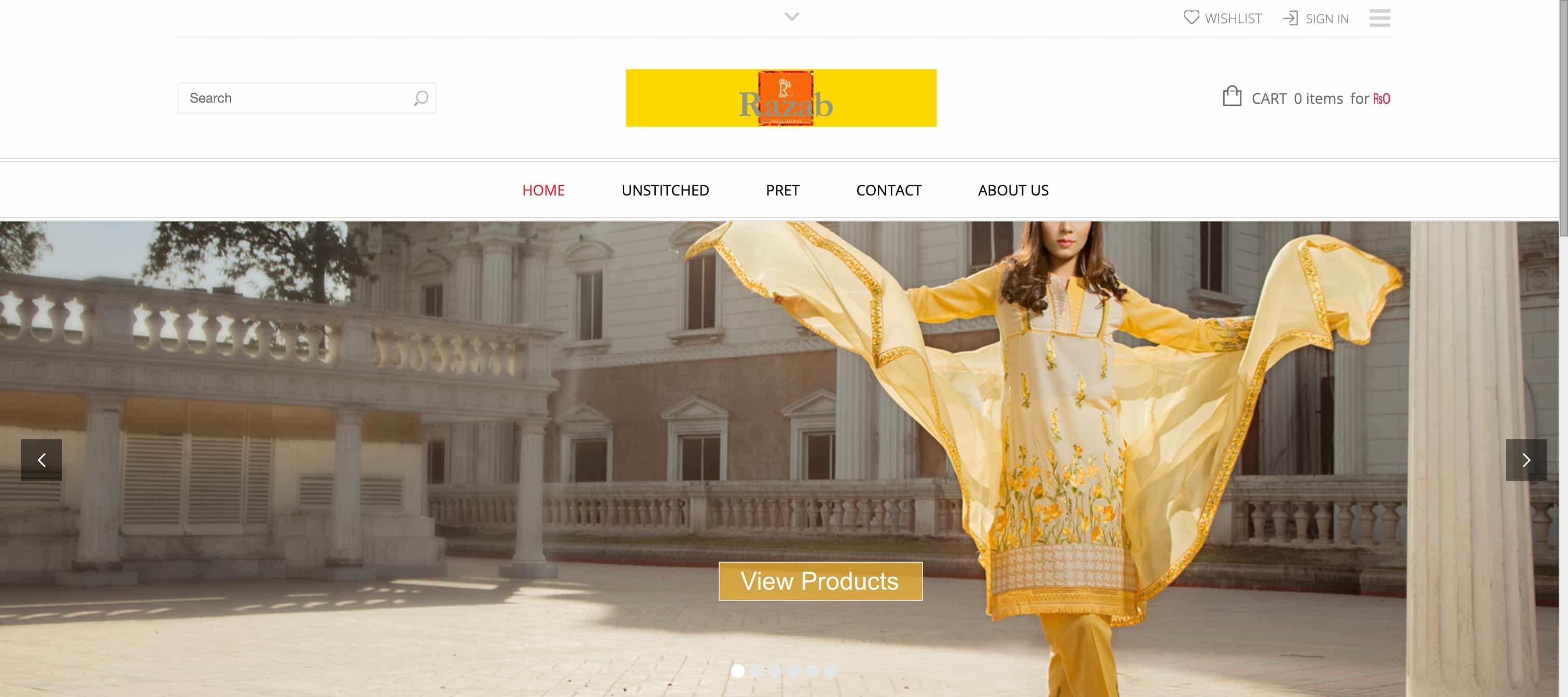 Razab Fashion - Web Application Project